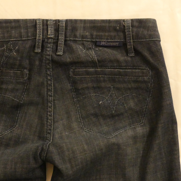 Womens J & COMPANY Wide Leg Dark Jeans, Size 25 - Picture 2 of 4